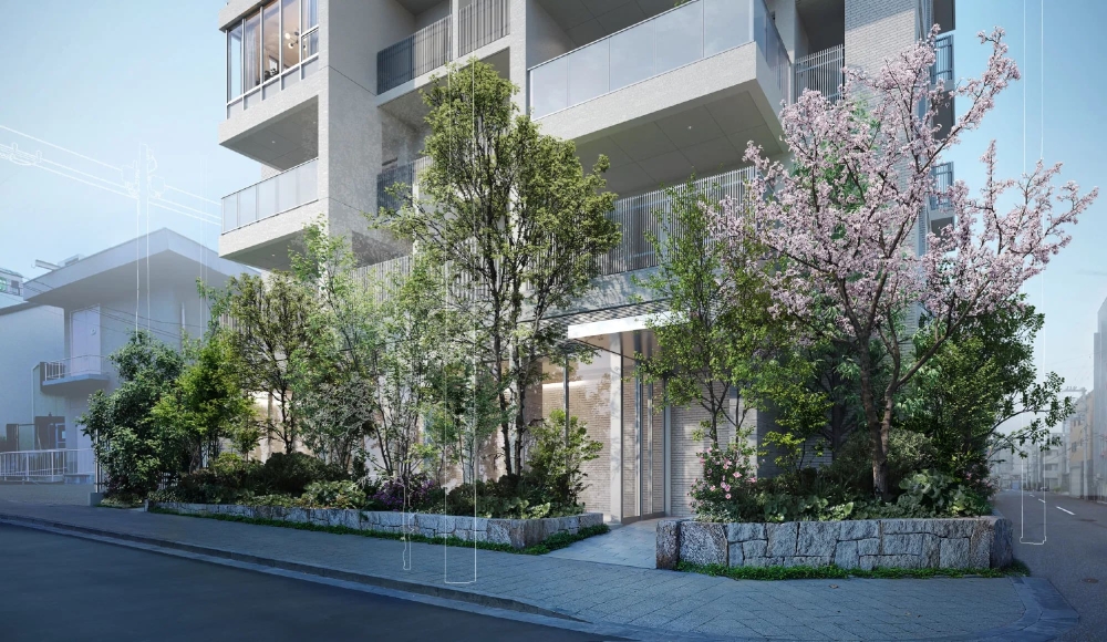 エントランスアプローチ完成予想CG