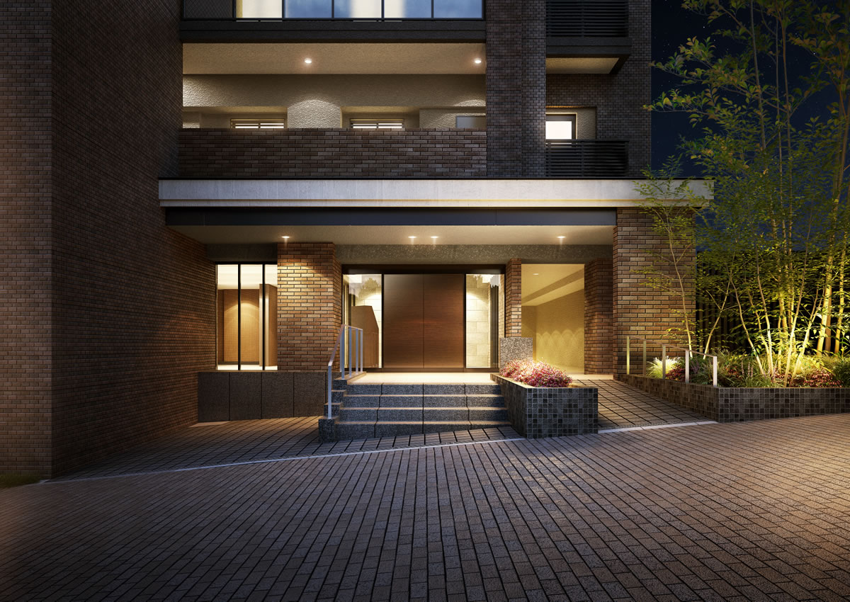 エントランスアプローチ完成予想図