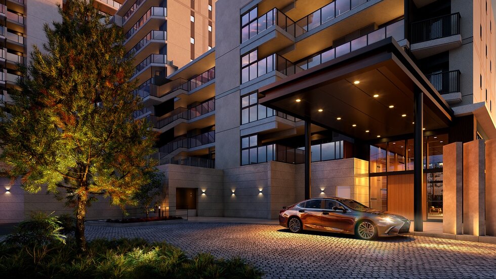 車寄せ完成予想図