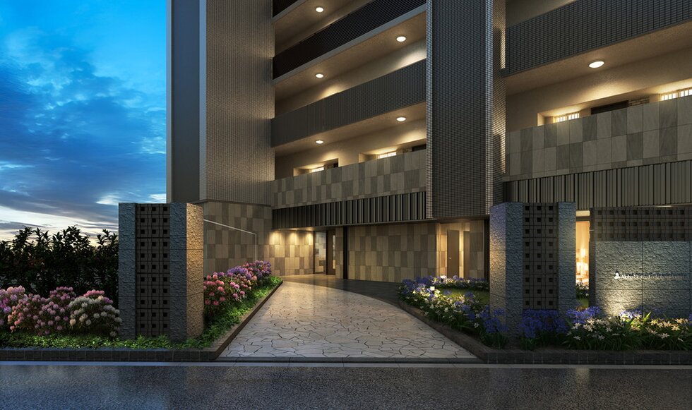 エントランスアプローチ完成予想図