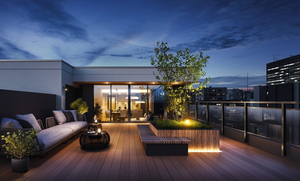 ルーフバルコニー完成予想図（Fタイプ）