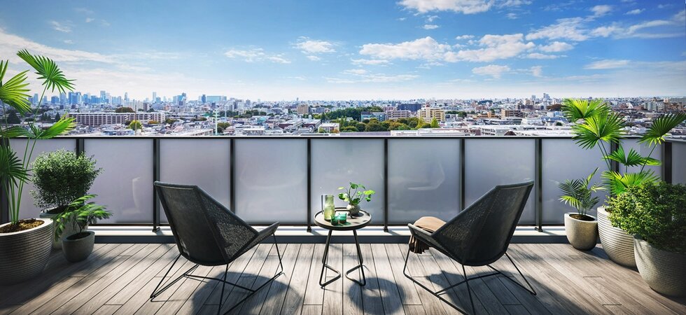 バルコニー完成予想図（Cタイプ）