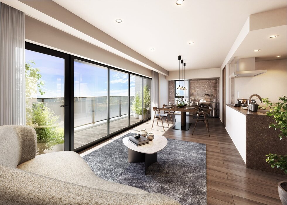 リビング・ダイニング・キッチン完成予想図（Cタイプ）