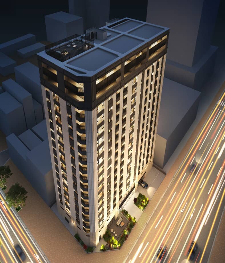 外観見下げ完成予想図