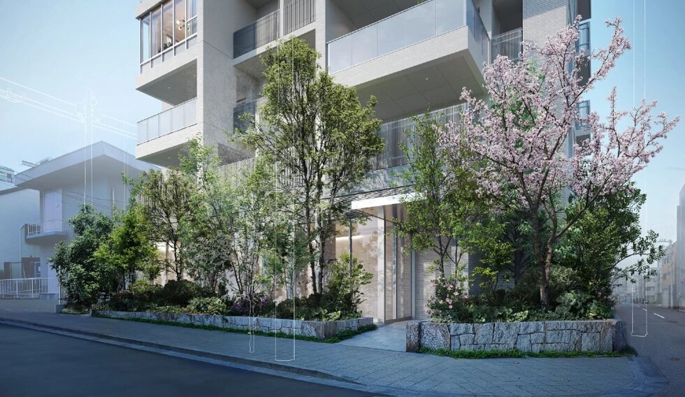 エントランスアプローチ完成予想CG