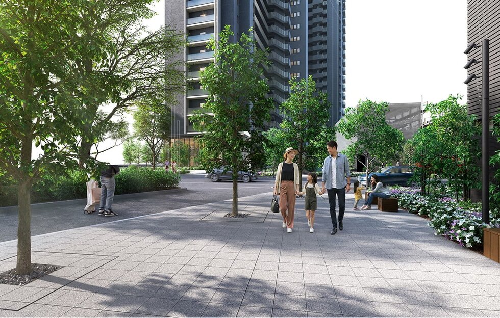 シティパーク（自主管理公園）完成予想図