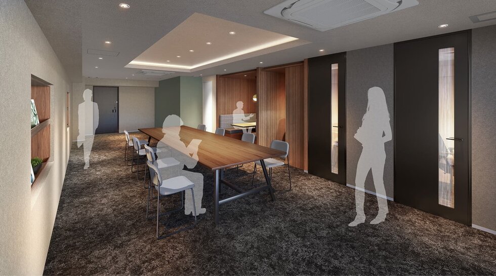 コワーキングルーム完成予想図