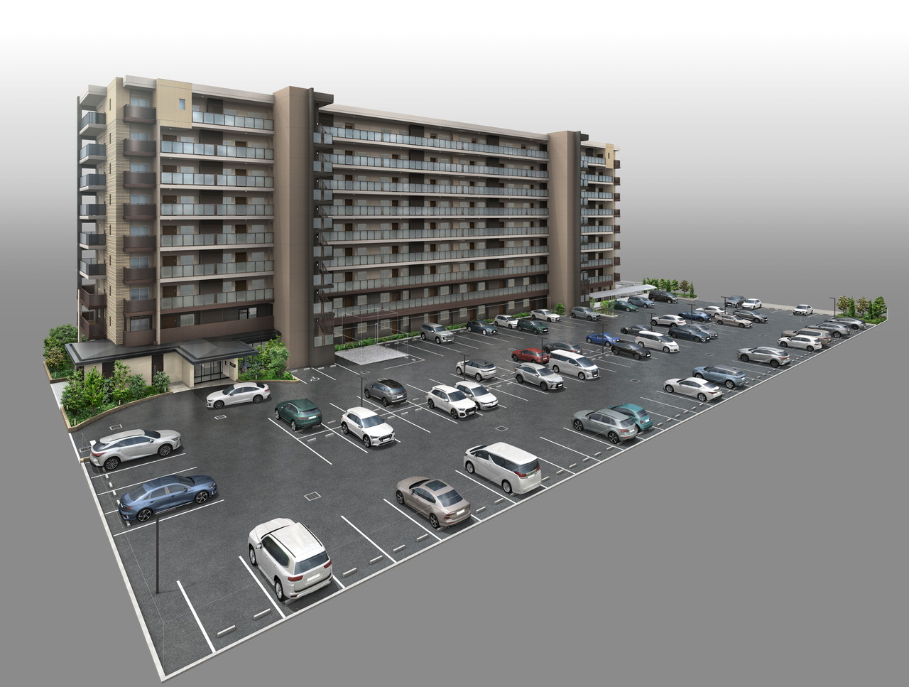 北側外観完成予想図