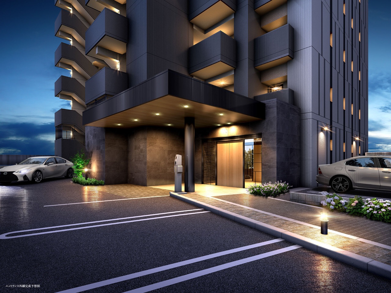 エントランス外観完成予想図