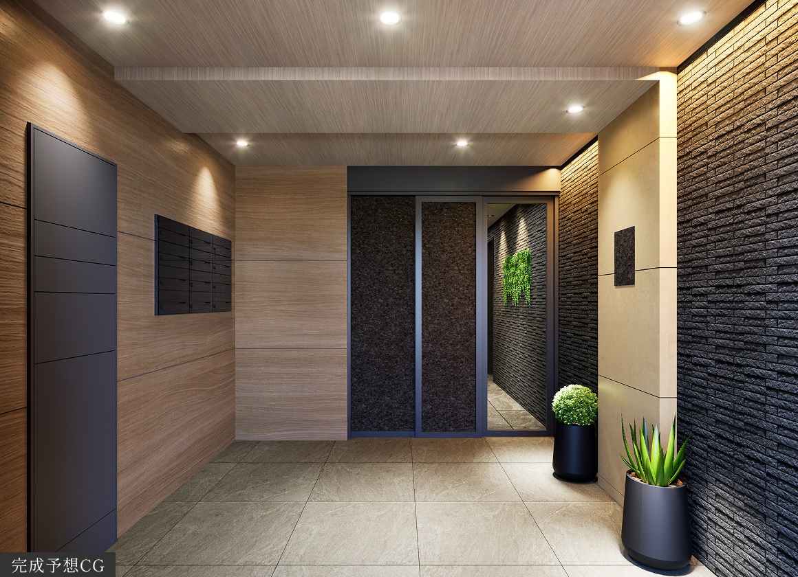 WEST棟エントランス完成予想CG