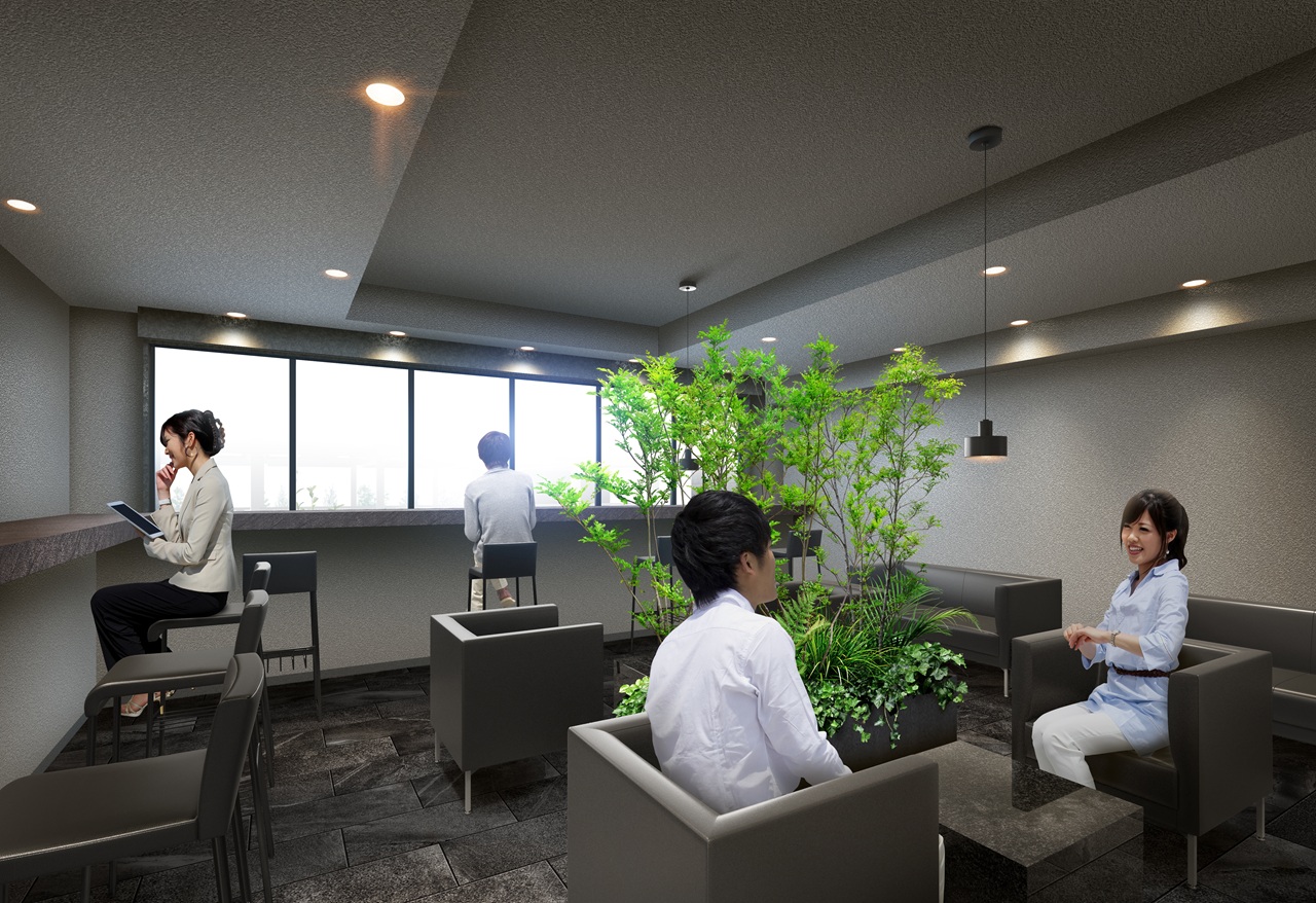 コワーキングラウンジ完成予想図