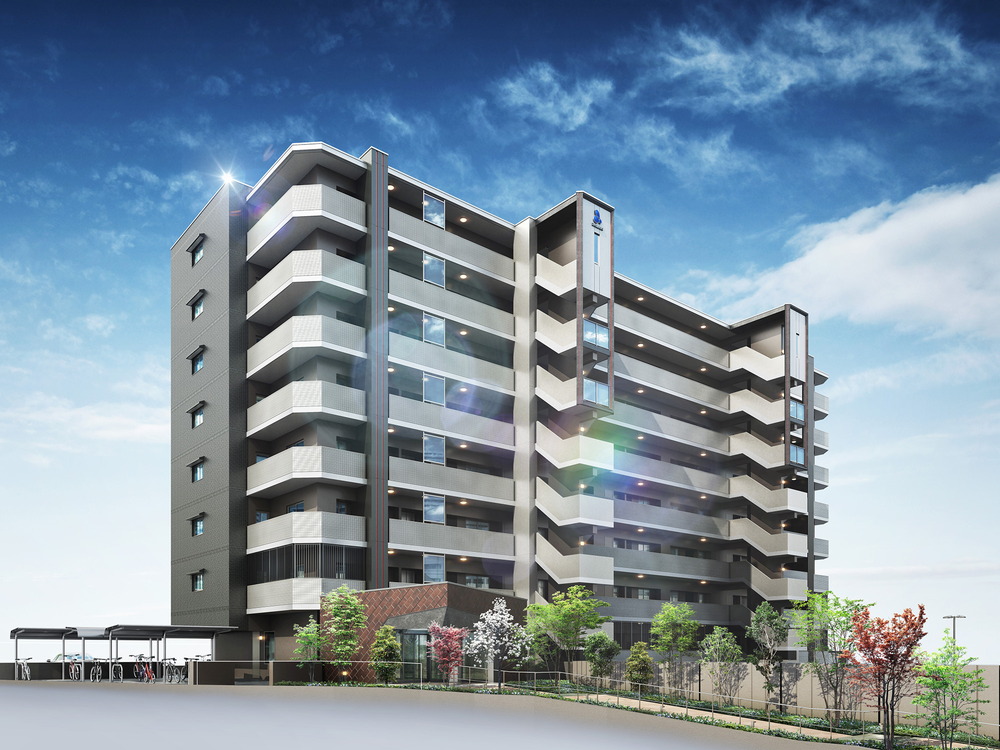 外観完成予想図（北東）