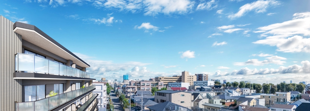 バルコニー完成予想図（昼景Version）