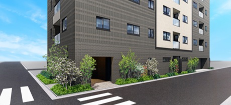 外観エントランス完成予想CG