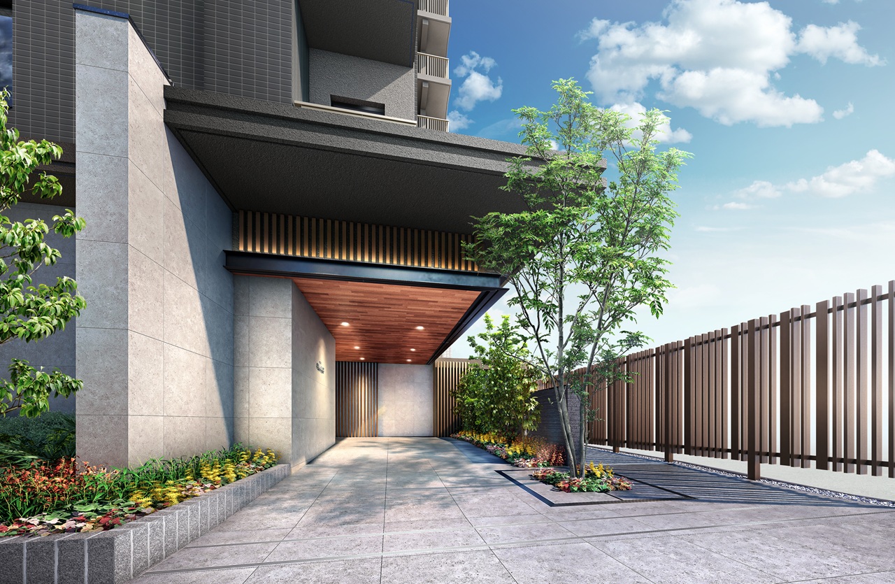 エントランスアプローチ完成予想図