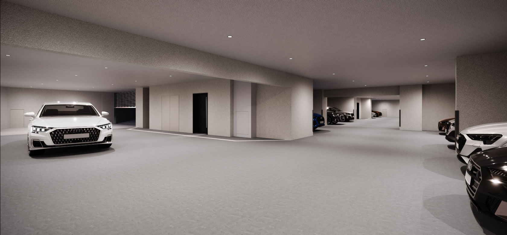 地下駐車場完成予想図