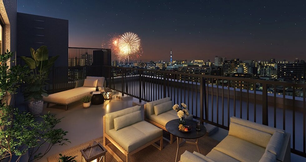 Crタイプ・ルーフバルコニー完成予想図