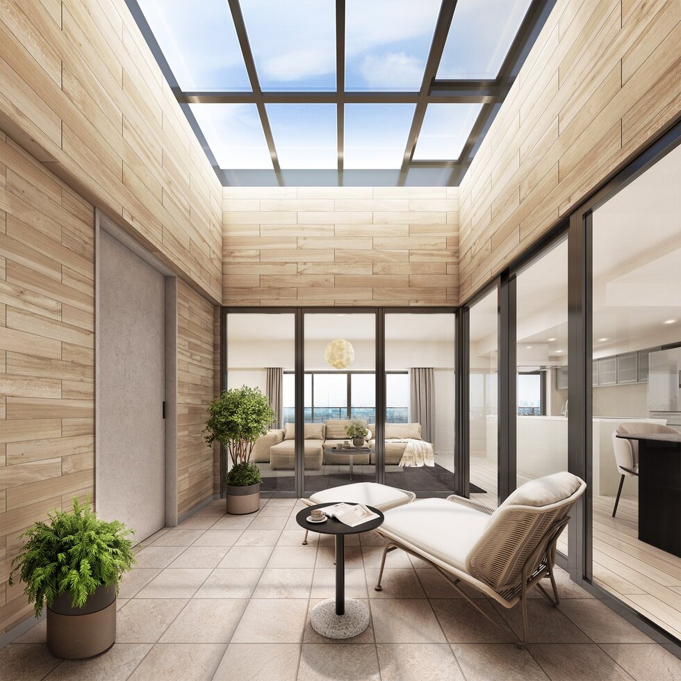 パティオ完成予想図（Wタイプ）