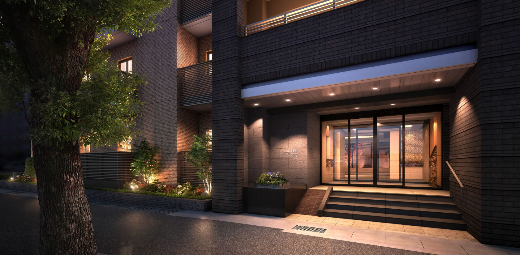 エントランスアプローチ完成予想図