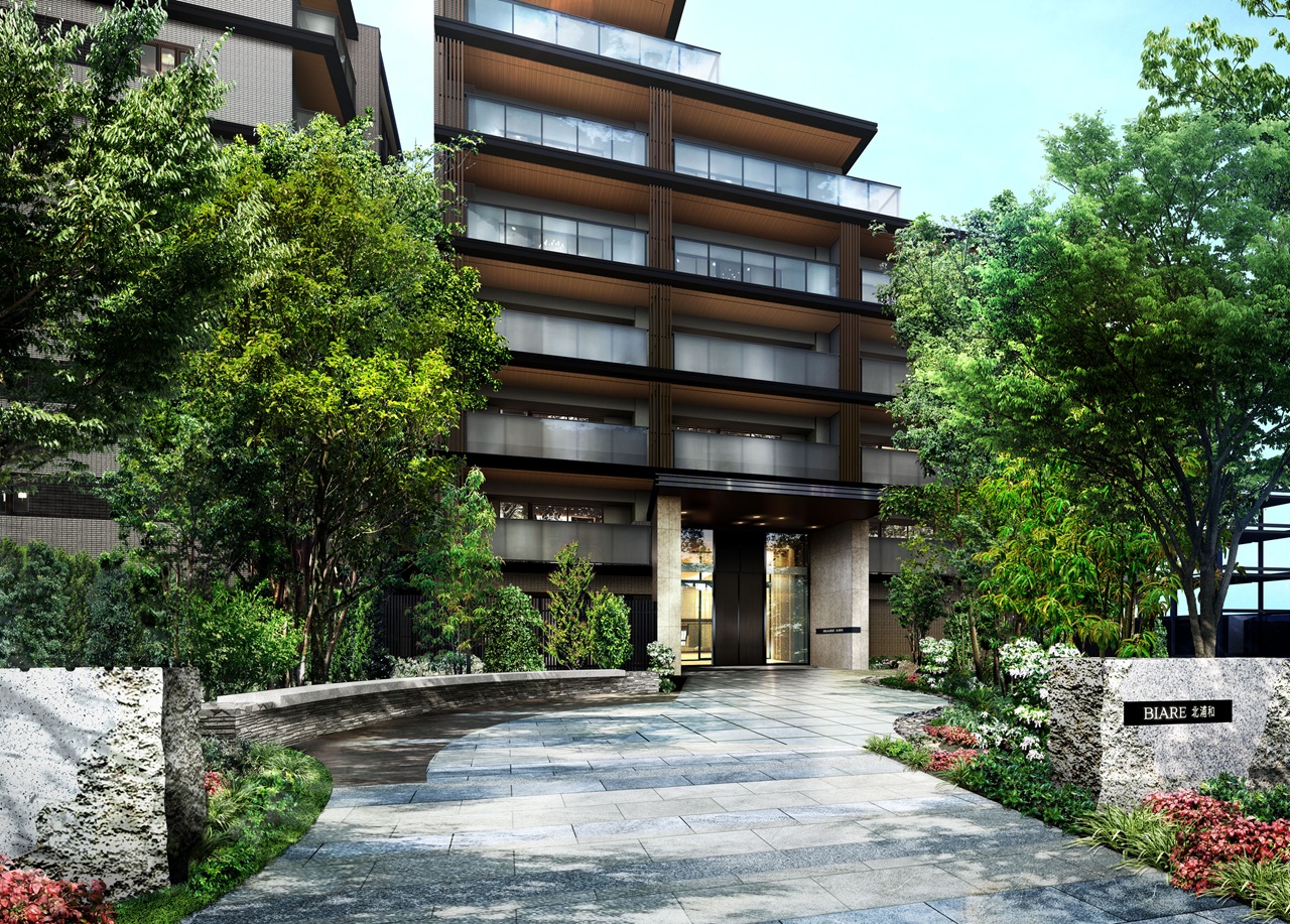 エントランスアプローチ完成予想図