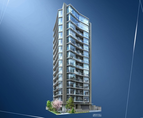 外観完成予想CG（敷地内のみ表現）