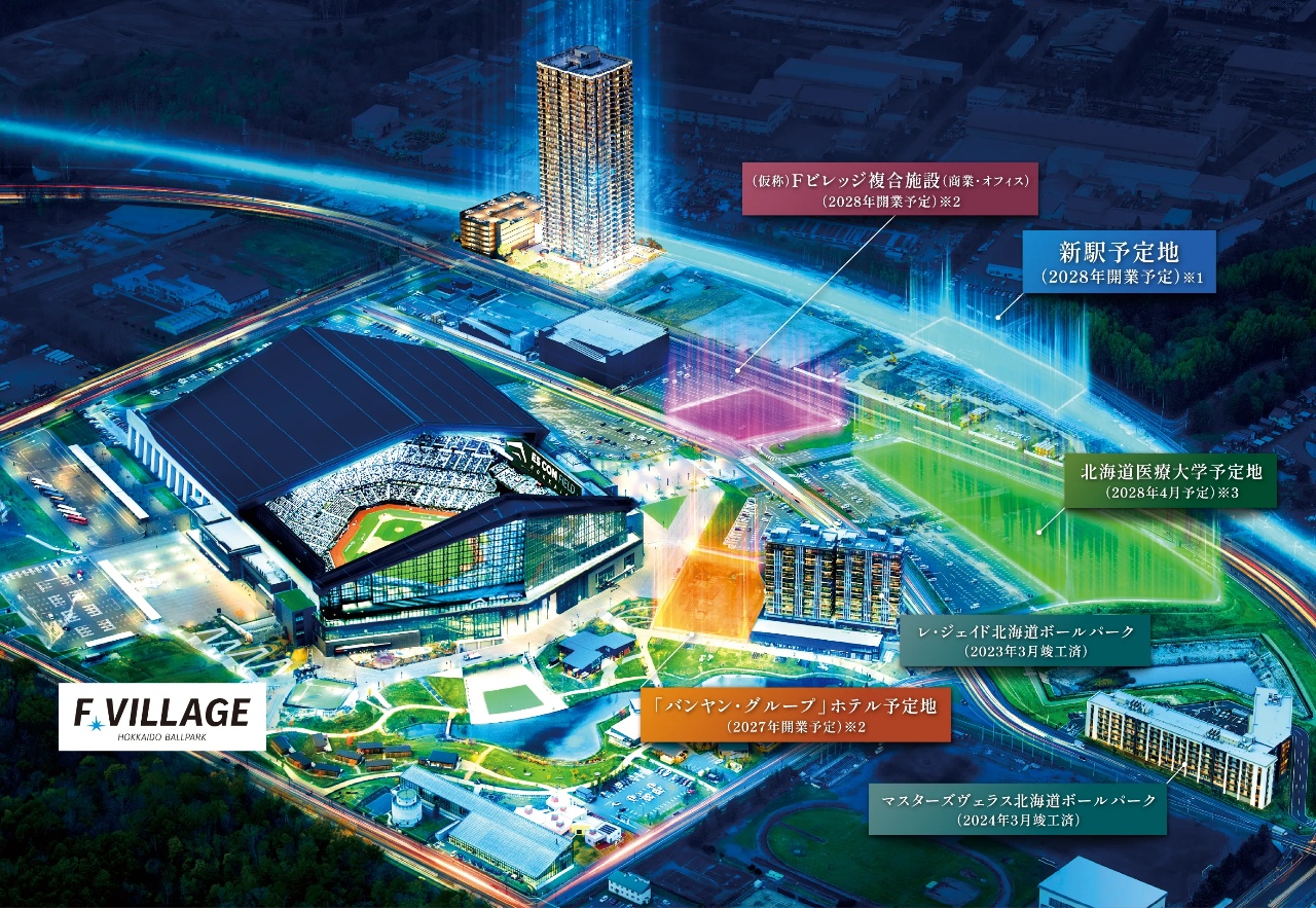 外観完成予想CG／現地周辺航空写真