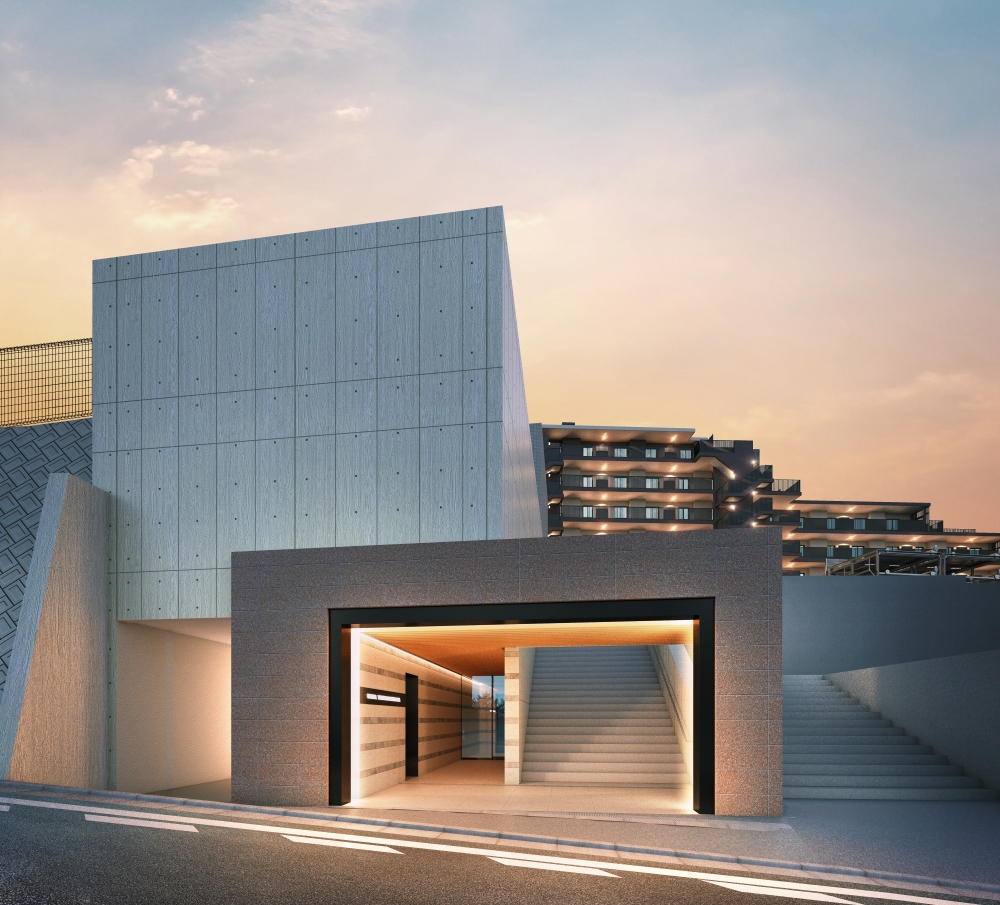 エレベーター棟エントランス完成予想CG