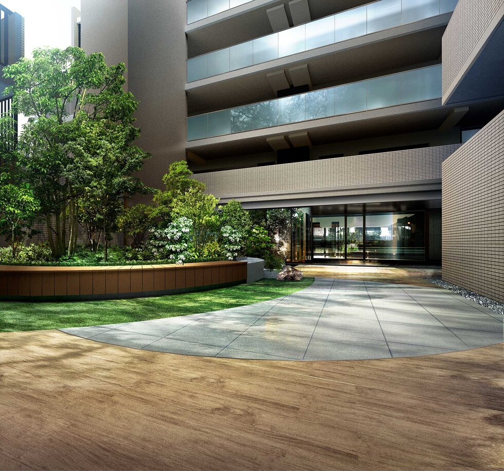 エントランスアプローチ完成予想図