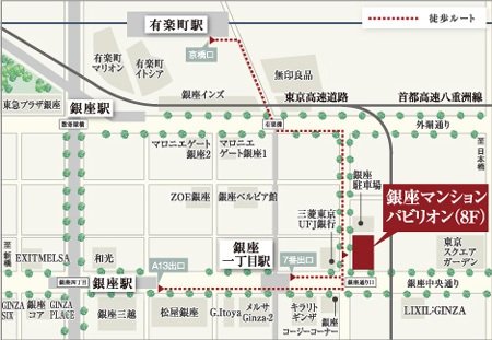 マンションパビリオン案内図