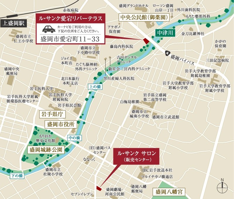 現地・ル・サンクサロン案内図