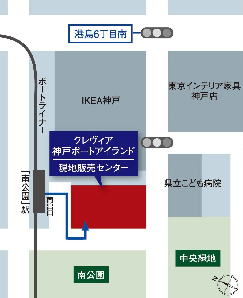 現地販売センター案内図