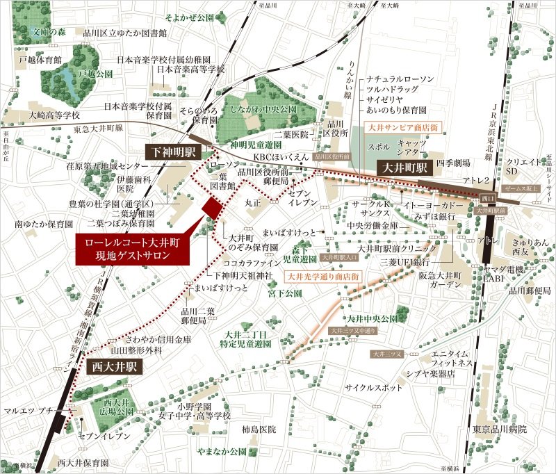 現地ゲストサロン案内図