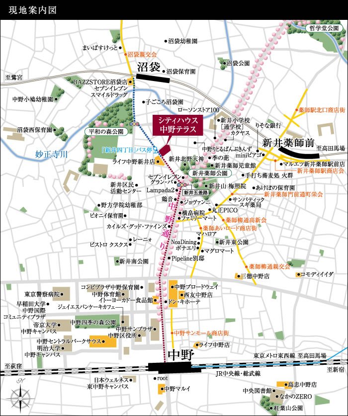 現地案内図