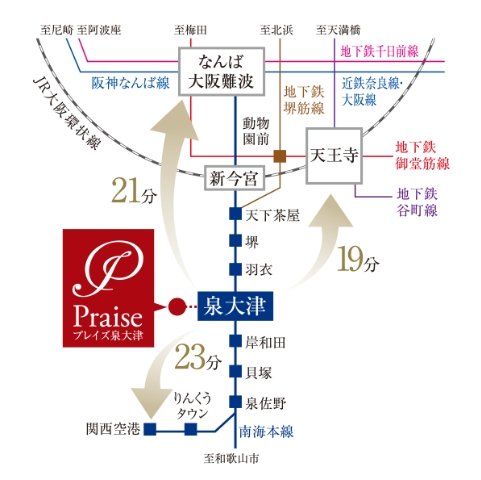 都心を身近に。運行本数の多さも魅力。