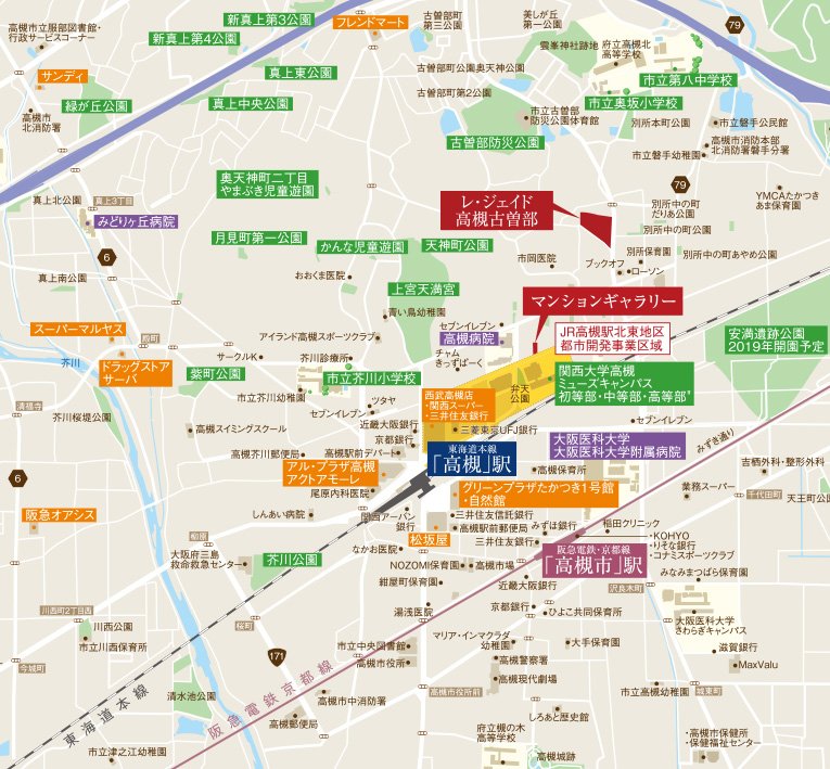 現地・マンションギャラリー案内図