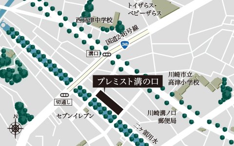 国道246号、高速I.C※が使える便利なカーアクセス。