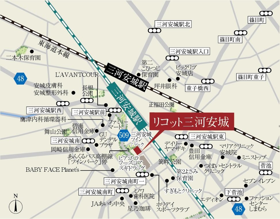 現地案内図
