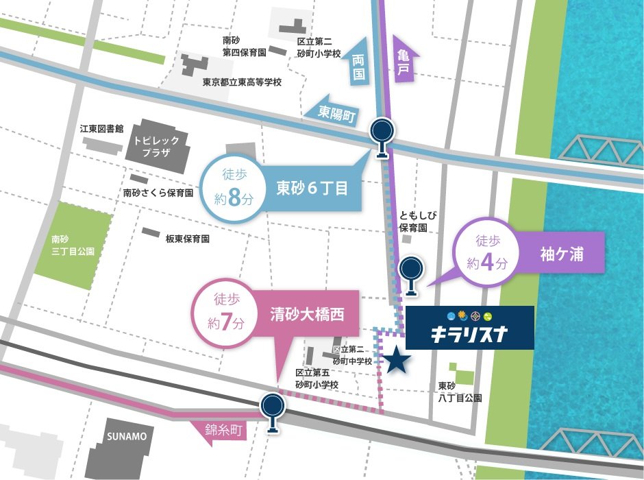 BUS
乗り換えなしで直通アクセス