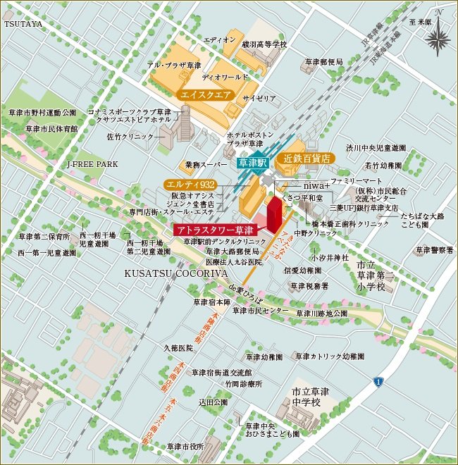 現地案内図