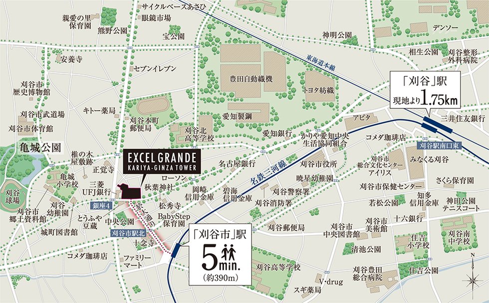 現地案内図