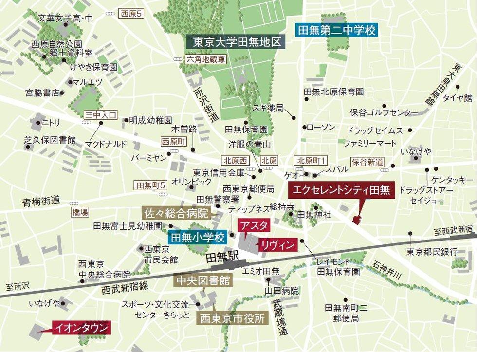 現地案内図(広域)