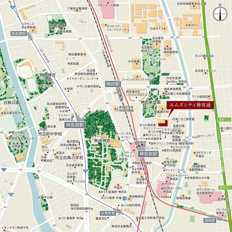 現地案内図