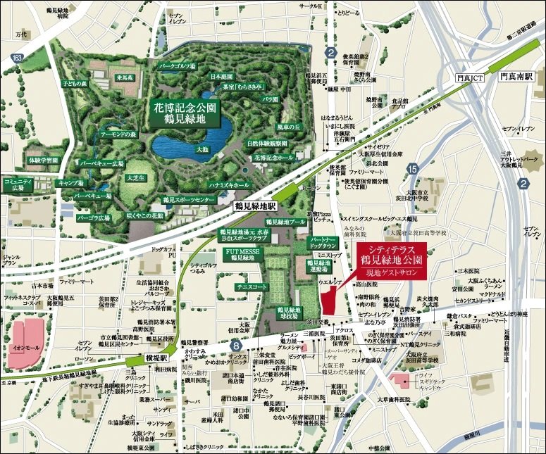 現地案内図(広域)