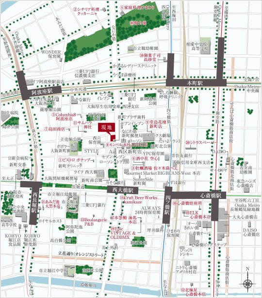 現地案内図
