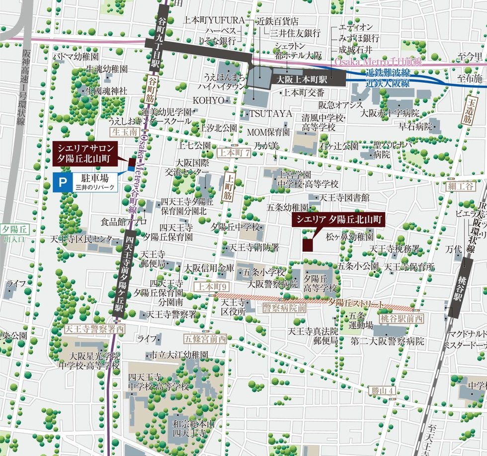 現地・シエリアサロン案内図
