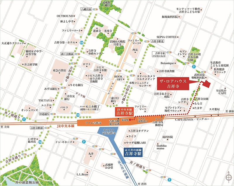 現地・インフォメーションサロン案内図