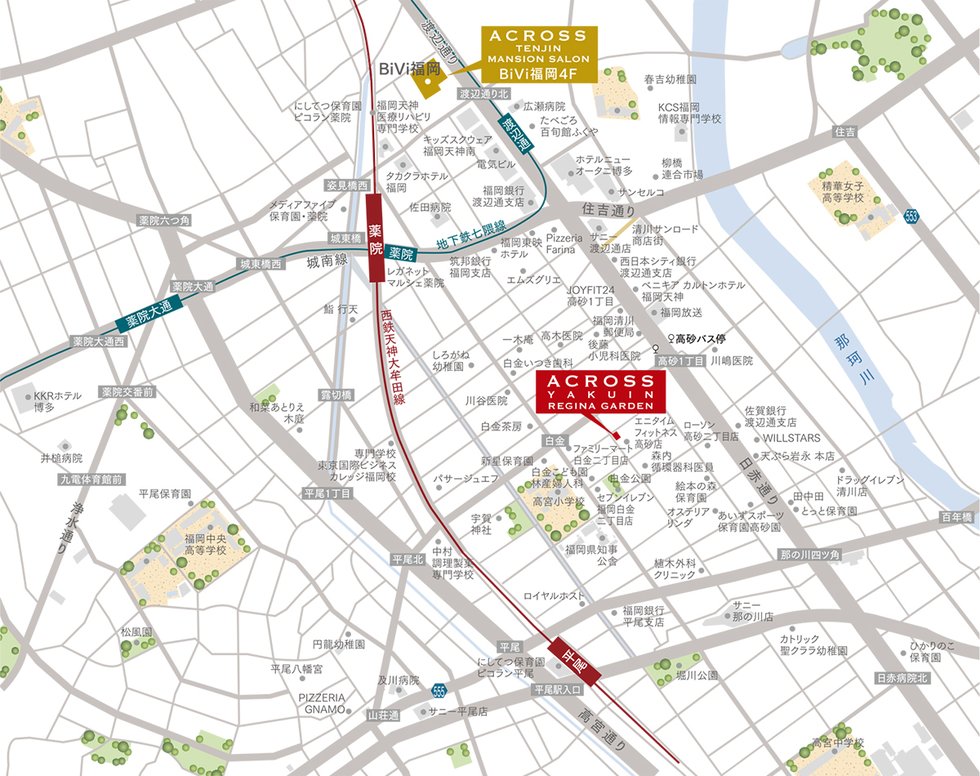 現地案内図・マンションサロン案内図