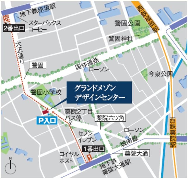 デザインセンター案内図