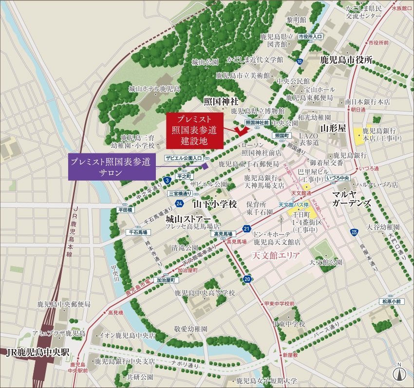 現地案内図