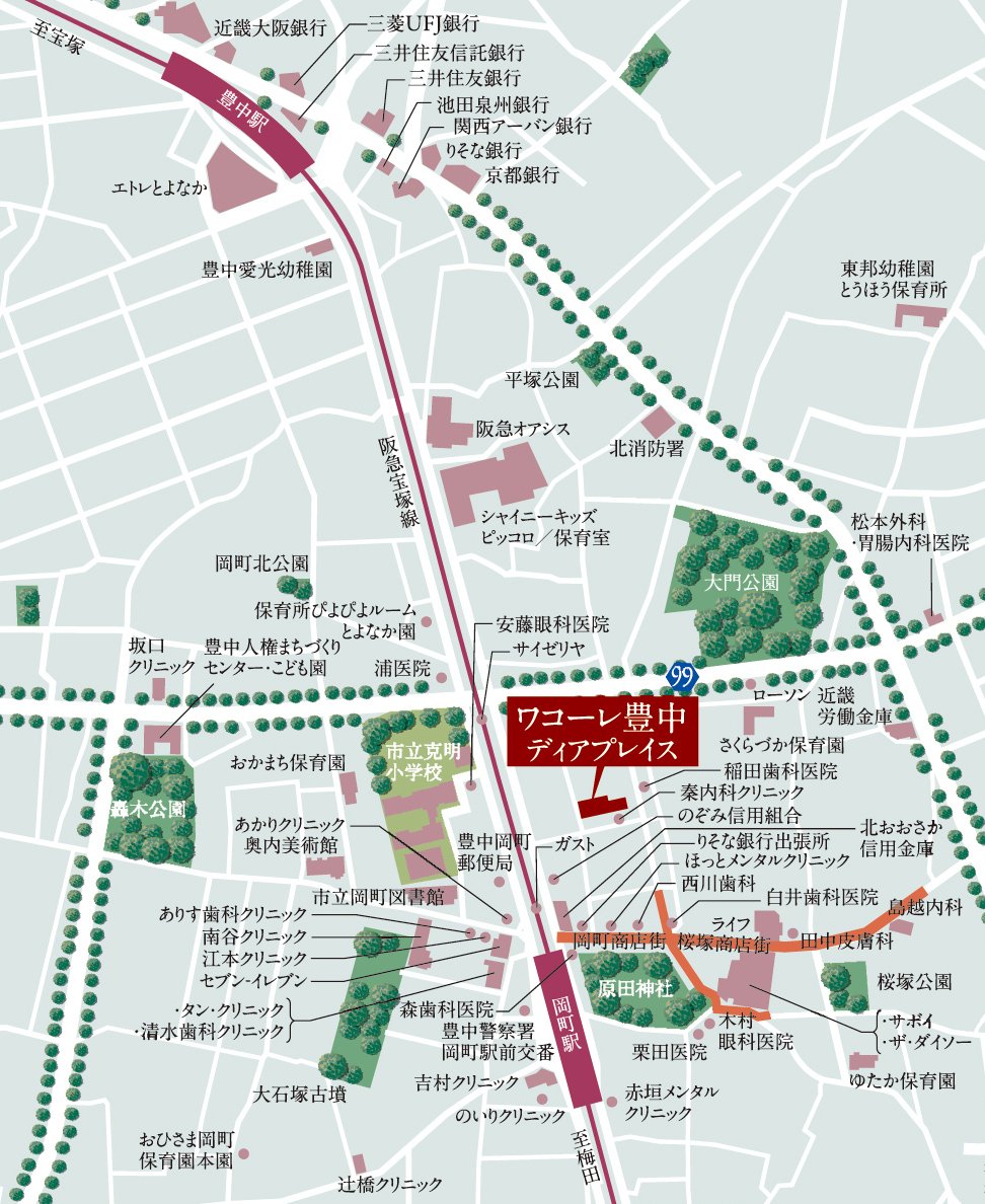 現地案内図